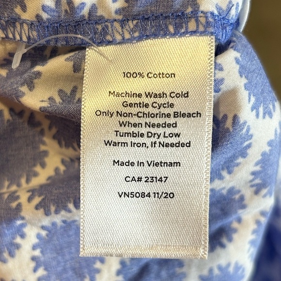 Talbots Petite Dress Shirt Dress with tie Women's 6P - Picture 9 of 9